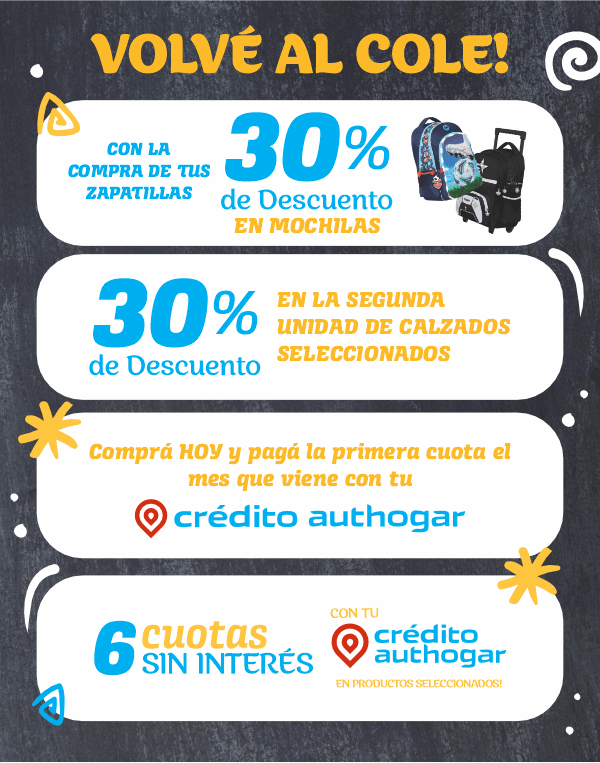 Volvé al cole con esta promo!!!